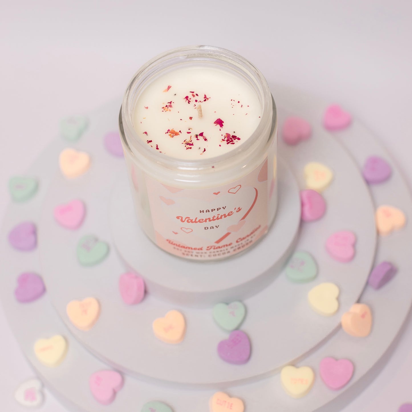 Chocolate Scented Soy Wax Candle, Cocoa Crush for Valentines Day
