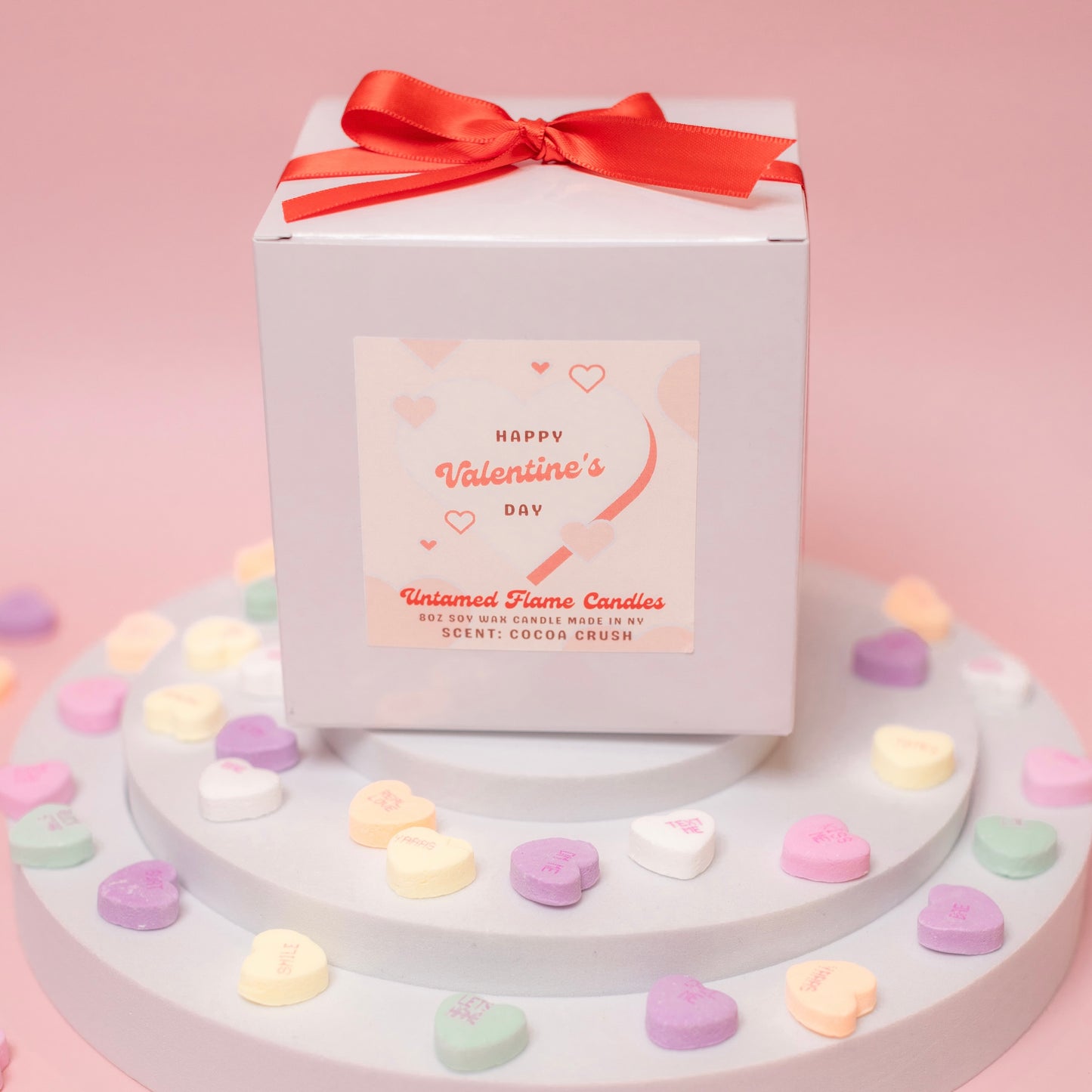 Chocolate Scented Soy Wax Candle, Cocoa Crush for Valentines Day
