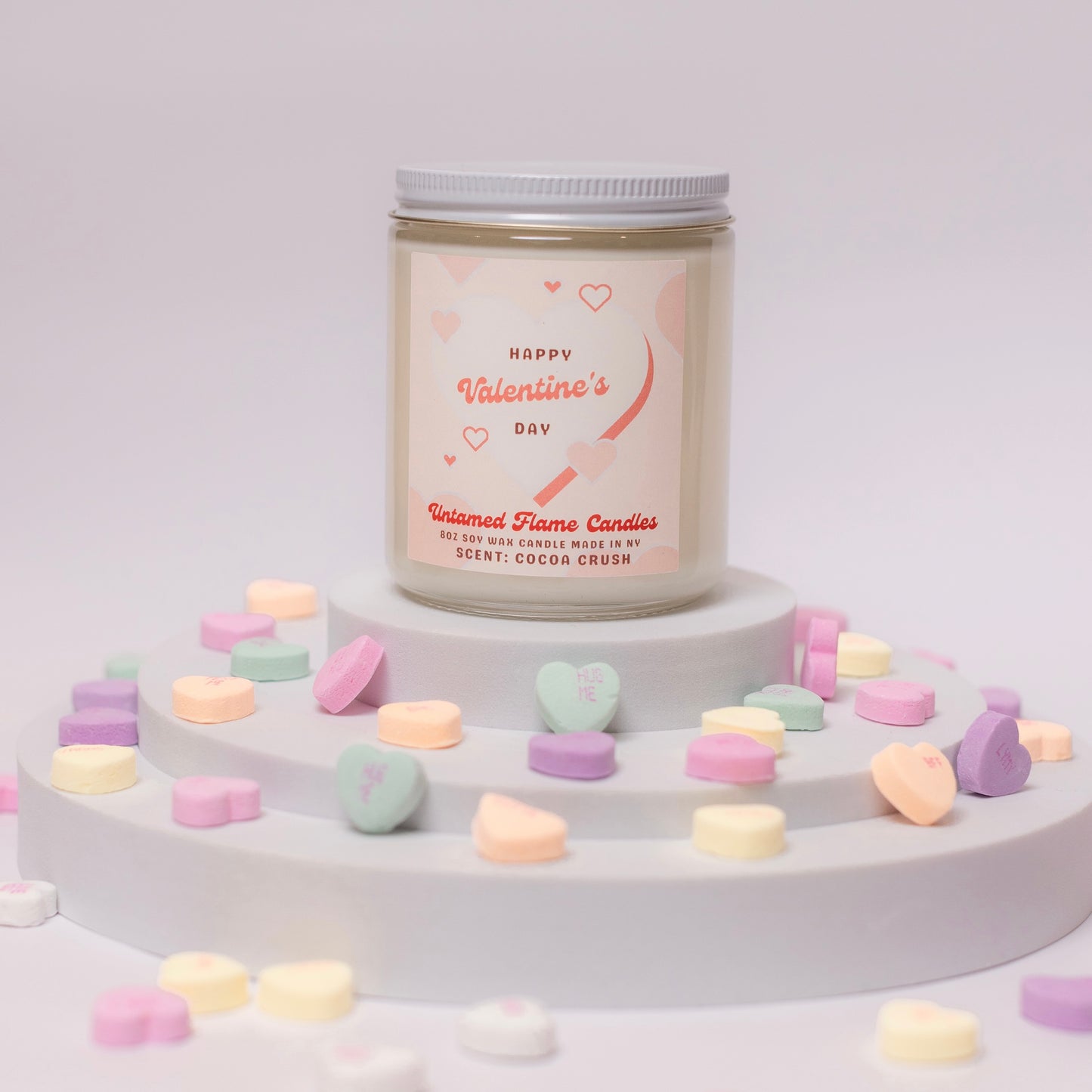 Chocolate Scented Soy Wax Candle, Cocoa Crush for Valentines Day