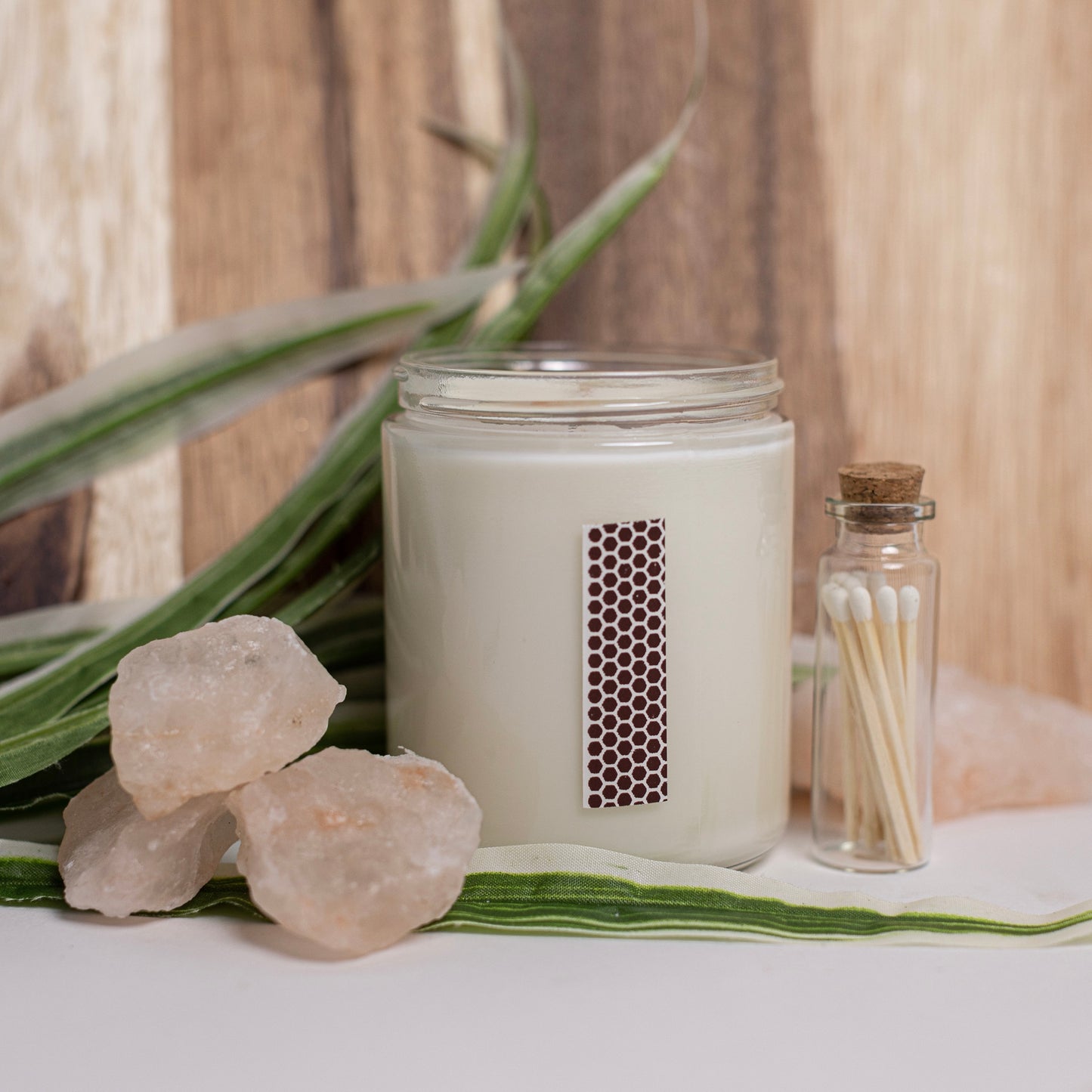 Himalayan Bamboo Soy Wax Candle | Aloe, Bamboo, Melon Infusion | Refreshing and Earthy Aromatherapy