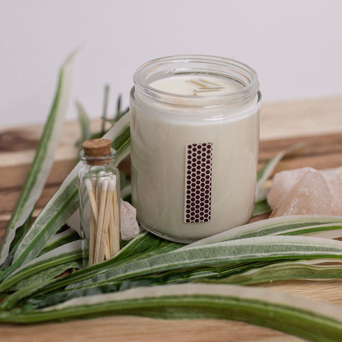 Himalayan Bamboo Soy Wax Candle | Aloe, Bamboo, Melon Infusion | Refreshing and Earthy Aromatherapy