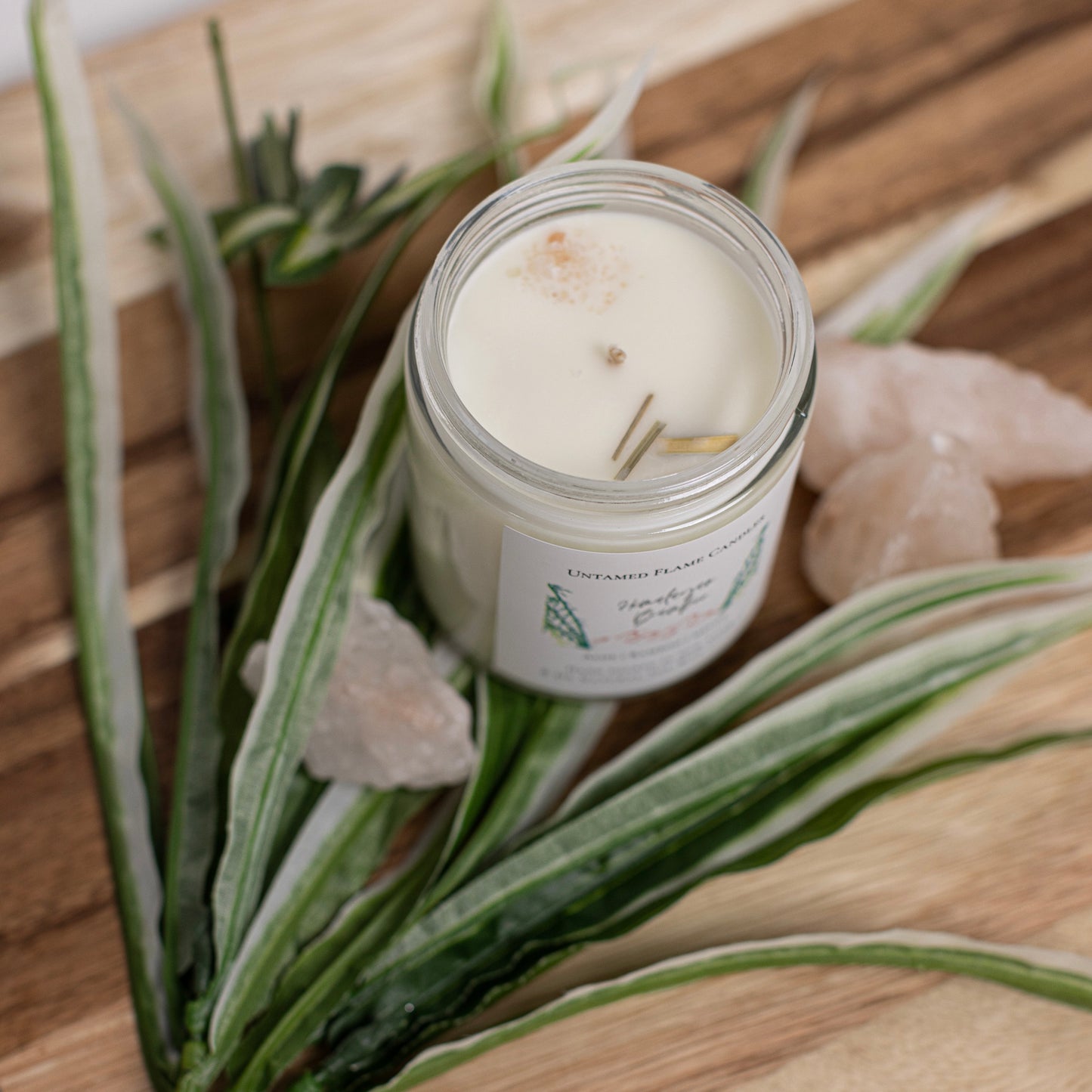 Himalayan Bamboo Soy Wax Candle | Aloe, Bamboo, Melon Infusion | Refreshing and Earthy Aromatherapy