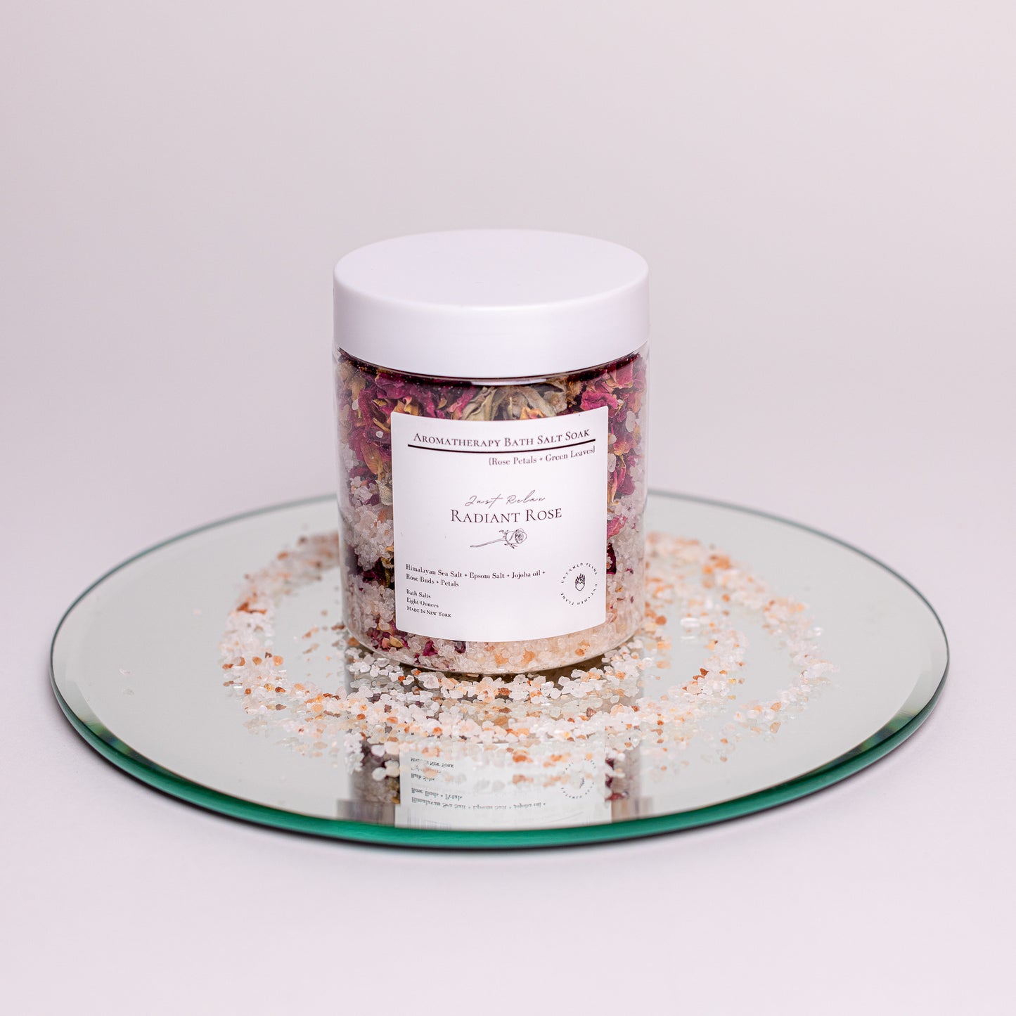 Soak Me Up Rose Pink Himalayan bath salt | Epsom Salt | Rose Scented | Rose petals | De-stress | Aromatherapy | All Natural | Self Care