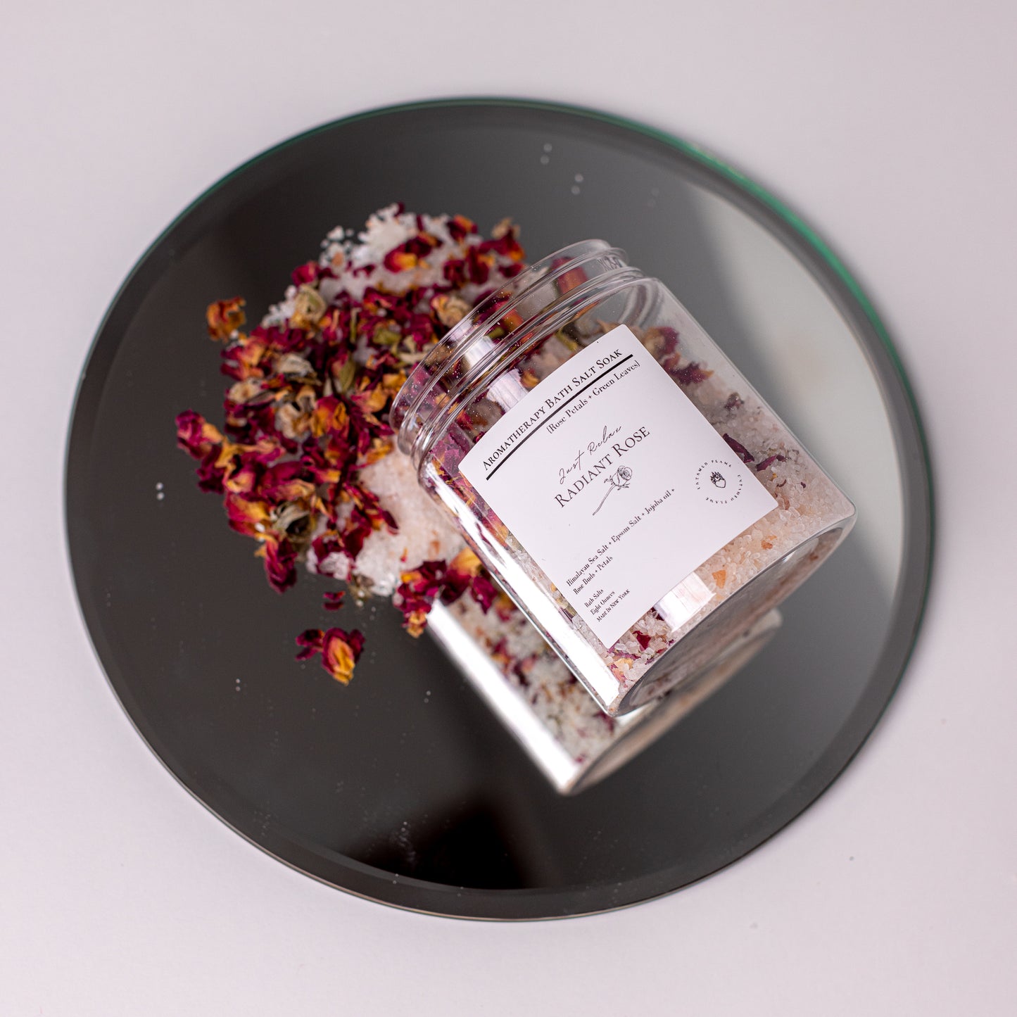 Soak Me Up Rose Pink Himalayan bath salt | Epsom Salt | Rose Scented | Rose petals | De-stress | Aromatherapy | All Natural | Self Care