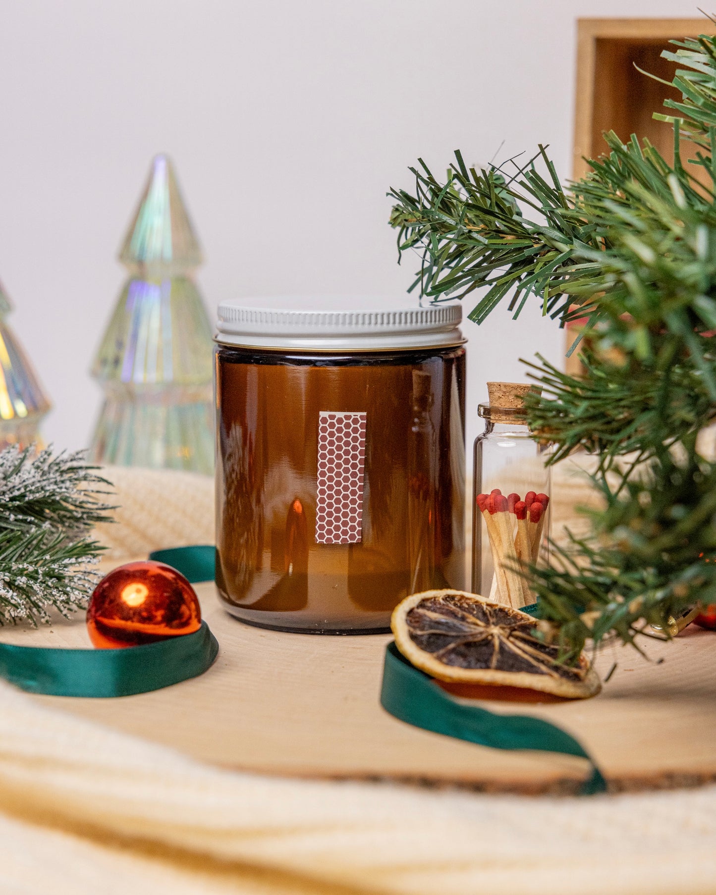 Winter Moonshine 8oz Soy Wax Candle | Dry Gin, Cypress, Cedar, Balsam | Cozy Holiday Ambiance