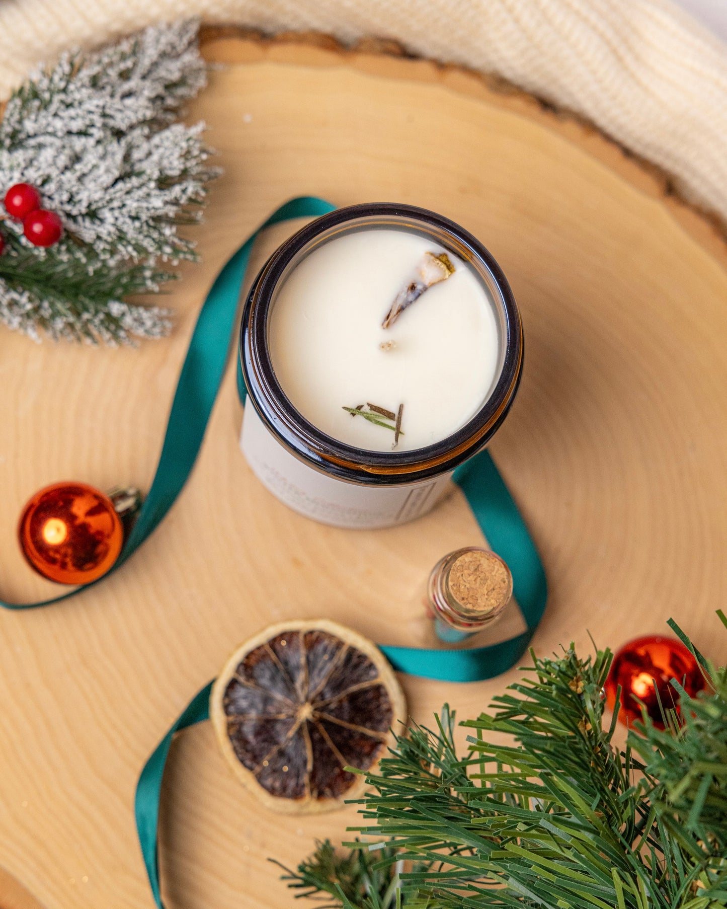 Winter Moonshine 8oz Soy Wax Candle | Dry Gin, Cypress, Cedar, Balsam | Cozy Holiday Ambiance