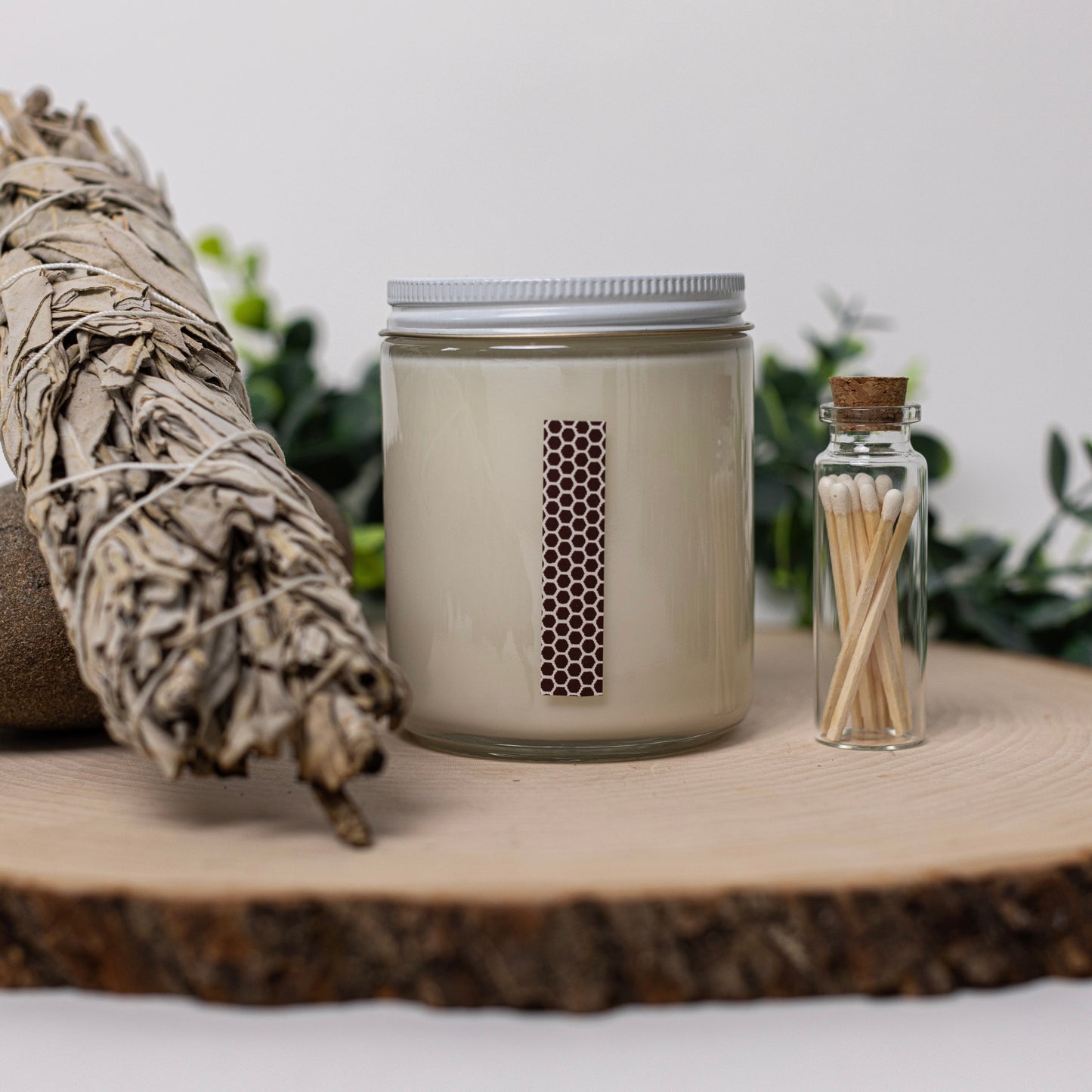 Forest Floor Soy Wax Candle | Tranquil Blend of Oak-Moss, Amber, Lavender, and Sage for Relaxation